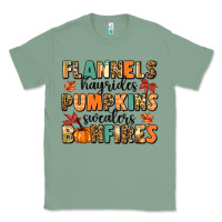 Sage flannels hayrides pumpkinsbonfires Classic Tee - MaliasSmallBusiness