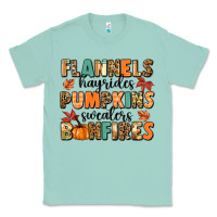 Seafoam flannels hayrides pumpkinsbonfires Classic Tee - MaliasSmallBusiness