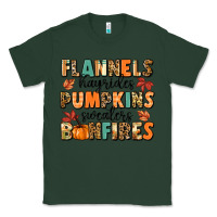 Sports Green flannels hayrides pumpkinsbonfires Classic Tee - MaliasSmallBusiness