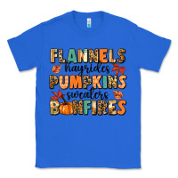 True Royal flannels hayrides pumpkinsbonfires Classic Tee - MaliasSmallBusiness