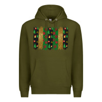 Army Green Christmas brush stoke Premium Hoodie - JahusDesignShop