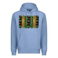 Colony Blue Christmas brush stoke Premium Hoodie - JahusDesignShop