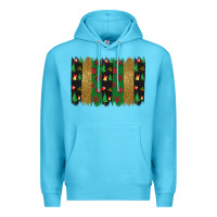 Ocean Blue Christmas brush stoke Premium Hoodie - JahusDesignShop