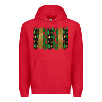 Red Christmas brush stoke Premium Hoodie - JahusDesignShop