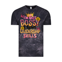 Cloud Black im not bossy i just have leadership skills Vintage Tee - NancyCooperArtShop