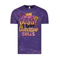 Cloud Purple im not bossy i just have leadership skills Vintage Tee - NancyCooperArtShop