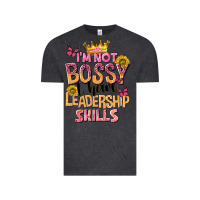 Vintage Black im not bossy i just have leadership skills Vintage Tee - NancyCooperArtShop