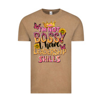 Vintage Coffee im not bossy i just have leadership skills Vintage Tee - NancyCooperArtShop
