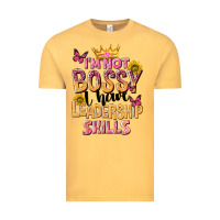Vintage Mustard im not bossy i just have leadership skills Vintage Tee - NancyCooperArtShop