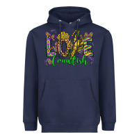 Navy love crawfish mardi gras olivia Heavyweight Hoodie - OliviaCreatesArt