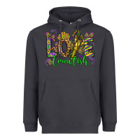 Love Crawfish Mardi Gras Olivia Heavyweight Hoodie | Teevron