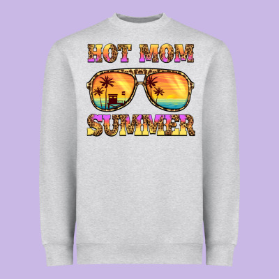 Hot Mom Summer Heavyweight Sweatshirt Designed By Barkaloodesign