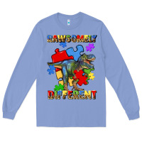 Colony Blue rawsomely different autism t rex Long Sleeve Tee - Artiststas