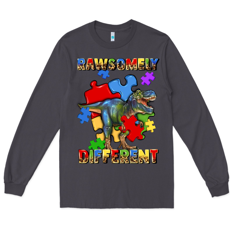 Rawsomely Different Autism T Rex Long Sleeve Tee by Artiststas | Teevron