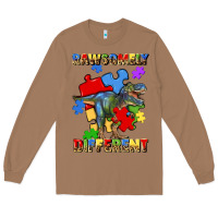 Toasted Coconut rawsomely different autism t rex Long Sleeve Tee - Artiststas