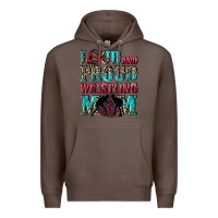 Coffee Loud and proud wrestling Mom Mother's Day Premium Hoodie - CowGirlArtShop