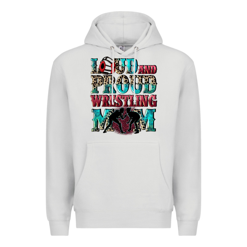 Loud And Proud Wrestling Mom Mother's Day Premium Hoodie by CowGirlArtShop | Teevron