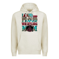 Oatmeal Heather Loud and proud wrestling Mom Mother's Day Premium Hoodie - CowGirlArtShop