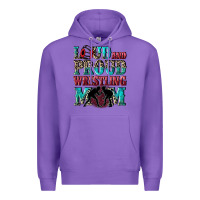 Purple Loud and proud wrestling Mom Mother's Day Premium Hoodie - CowGirlArtShop