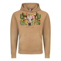 Vintage Camel bull skull with cactus Vintage Hoodie - MaliasSmallBusiness