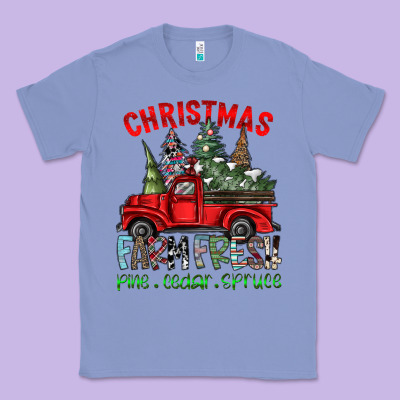 Christmas Farm Fresh Classic Tee Designed By Cowhidedigitalart