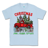 Dusty Blue christmas farm fresh Classic Tee - CowhideDigitalArt