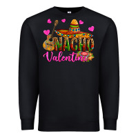 Black nacho valentine Premium Sweatshirt - OliviaCreatesArt