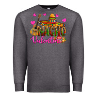 Charcoal Heather nacho valentine Premium Sweatshirt - OliviaCreatesArt
