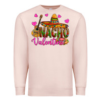 Pale Pink nacho valentine Premium Sweatshirt - OliviaCreatesArt