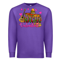 Purple nacho valentine Premium Sweatshirt - OliviaCreatesArt
