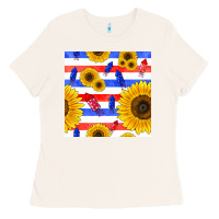 Bone patriotic sunflowers Ladies Tee - BundleAndBundleShop