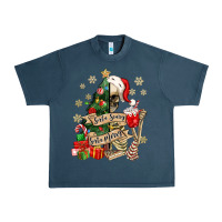 Midnight Navy sorta scary sorta merry skeleton christmas tree Urban Heavy Tee - MaliasSmallBusiness