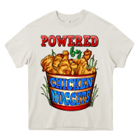 Powered By Chicken Nuggets Heavy Core Tee | Teevron