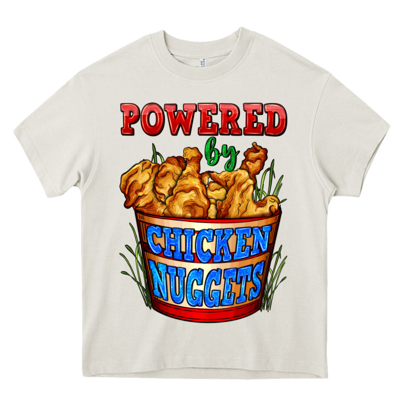 Powered By Chicken Nuggets Heavy Core Tee by AdoDesignShop | Teevron