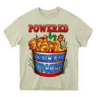 Mossy powered by chicken nuggets Heavy Core Tee - AdoDesignShop