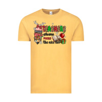 Vintage Mustard teachers always make the nice list Vintage Tee - MaliasSmallBusiness