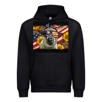 Black Western 4th Of July Sheep Urban Hoodie - LillyAllenDesigns