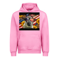 Fuchsia Pink Western 4th Of July Sheep Urban Hoodie - LillyAllenDesigns