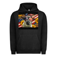 Pigment Black Western 4th Of July Sheep Urban Hoodie - LillyAllenDesigns