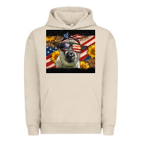 Pigment French Oak Western 4th Of July Sheep Urban Hoodie - LillyAllenDesigns