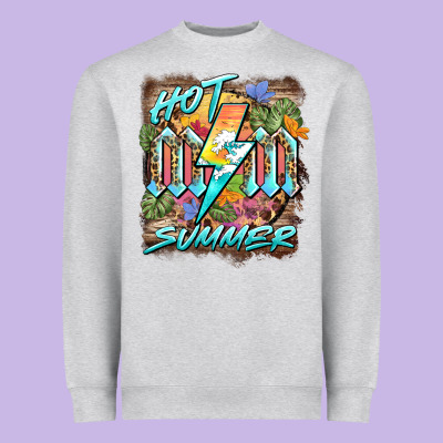 Hot Mom Summer Heavyweight Sweatshirt Designed By Barkaloodesign