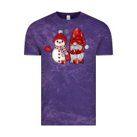 Cloud Purple snowman gnome Vintage Tee - JahusDesignShop