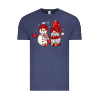 Vintage Denim snowman gnome Vintage Tee - JahusDesignShop