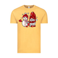 Vintage Mustard snowman gnome Vintage Tee - JahusDesignShop