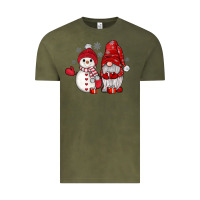 Vintage Olive snowman gnome Vintage Tee - JahusDesignShop