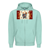 Seafoam cartoon wizards Zipper Hoodie - TumblerDesignByShophia