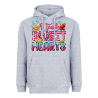 Heather Grey i teach sweet hearts olivia Heavyweight Hoodie - OliviaCreatesArt
