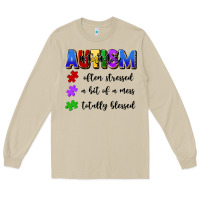 Mushroom i'm a hot mess always stressed and proudly autism Long Sleeve Tee - Artiststas