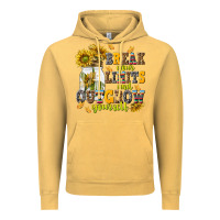 Vintage Mustard break your limits and outgrow yourself Vintage Hoodie - NancyCooperArtShop