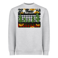 Heather Grey cowhide cacti sunflowers christmas mousepad Heavyweight Sweatshirt - Jasminsmagicworld